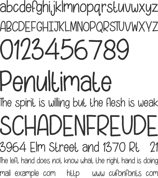 Heylie font preview