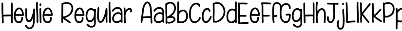 Heylie Regular font