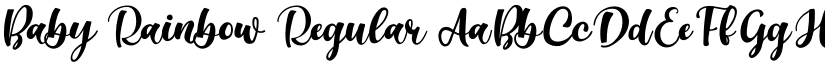 Baby Rainbow Regular font