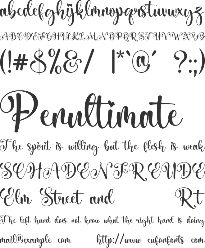 Nagista font preview