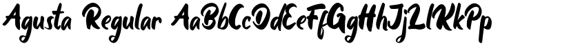 Agusta Regular font