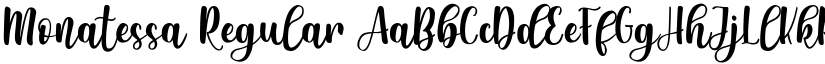 Monatessa Regular font