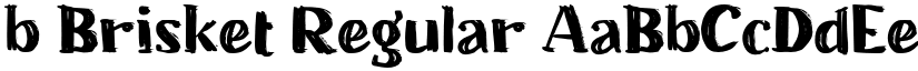 b Brisket Regular font