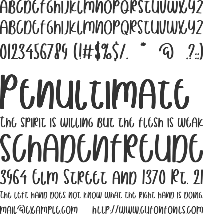 Popy Sitya font preview