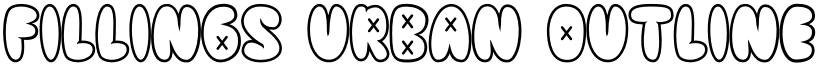 Fillings Urban Outline font