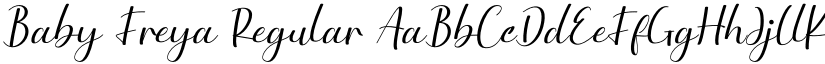 Baby Freya Regular font