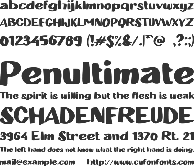 b Boba Popsicle font preview