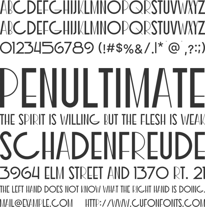 COXXON Font font preview