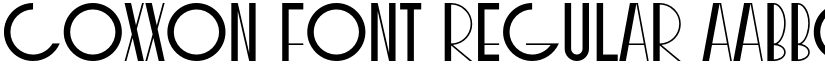 COXXON Font Regular font