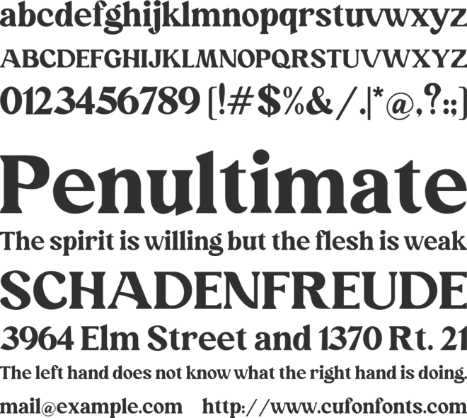 Mikane Jellie Serif font preview