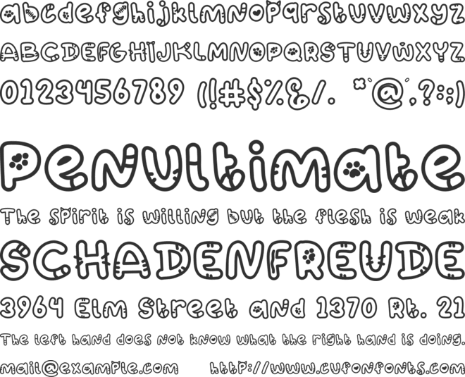 Katto - Personal Use font preview
