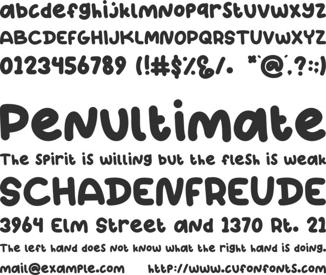 Kitto - Personal Use font preview