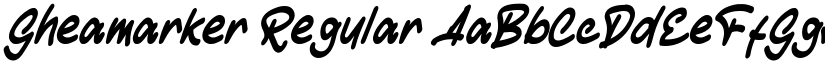 Gheamarker Regular font