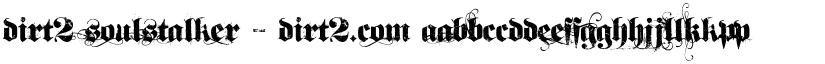 Dirt2 SoulStalker - Dirt2.com font