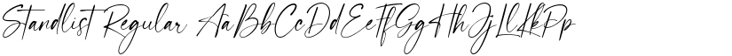 Standlist Regular font