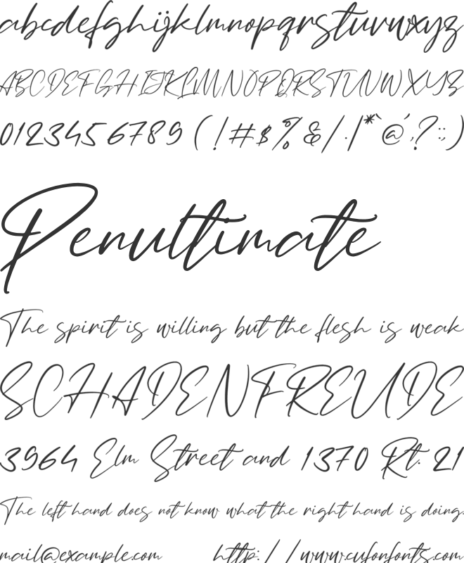 Bullgeria font preview