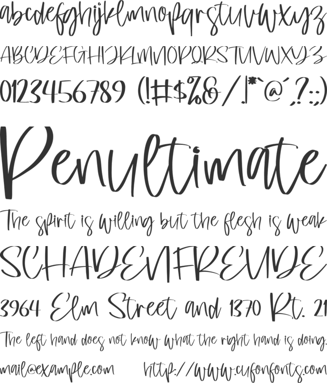 Loving Paris font preview