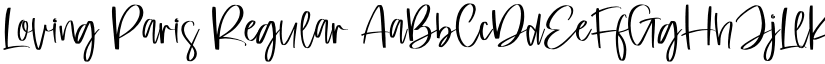 Loving Paris Regular font