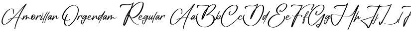 Amorillan Orgendam font download