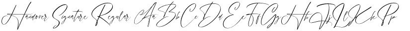 Handover Signature font download