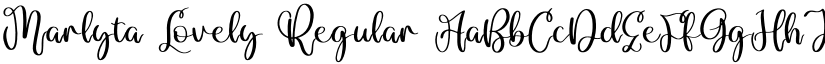 Marlyta Lovely Regular font