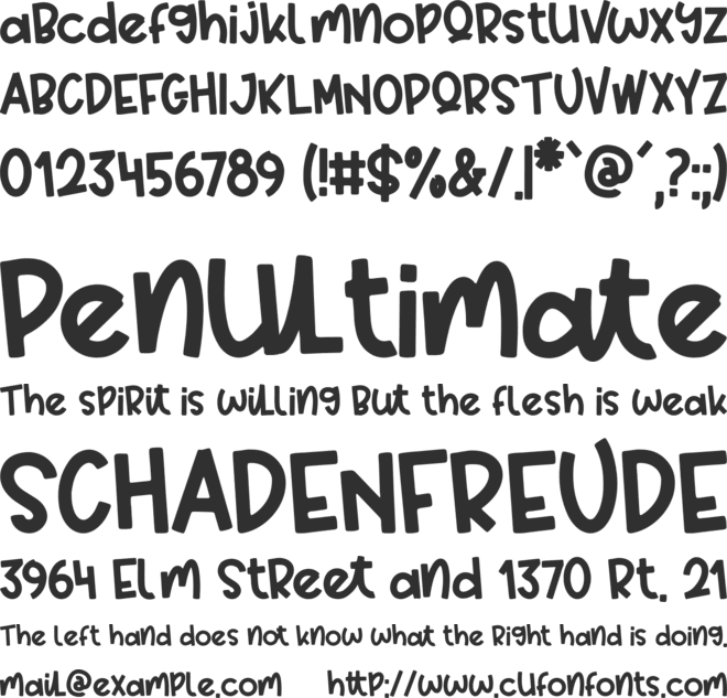 Delrosa Holiday font preview
