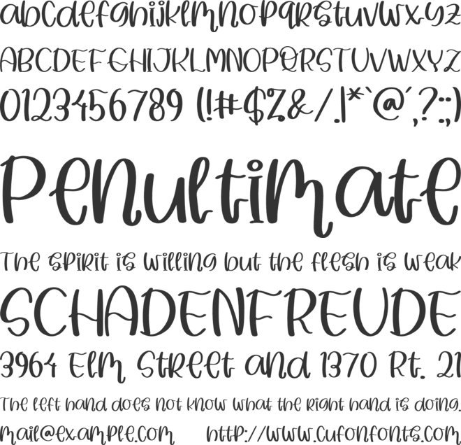 Summer Beach font preview