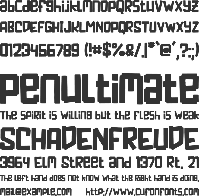 PIXEL CRAFT font preview