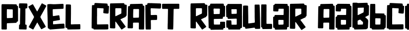 PIXEL CRAFT Regular font