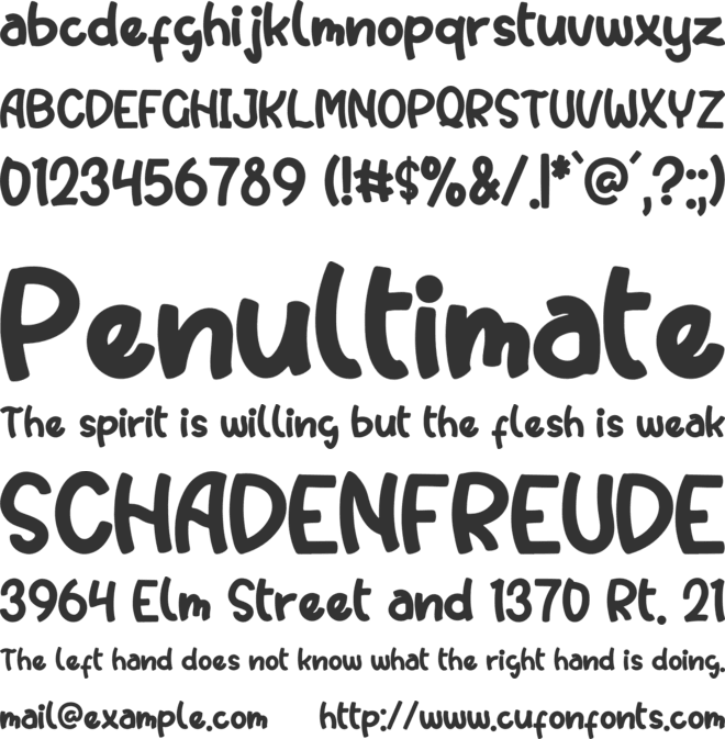 Jacky Boys font preview