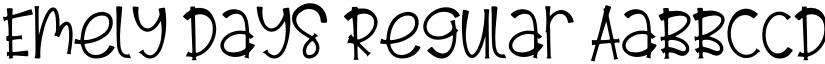 Emely Days Regular font