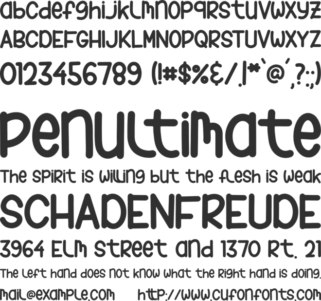 Baby Shower font preview