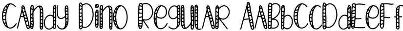Candy Dino Regular font
