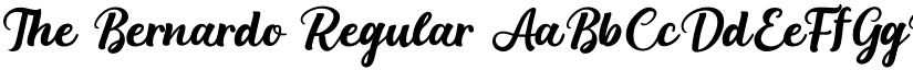 The Bernardo Regular font