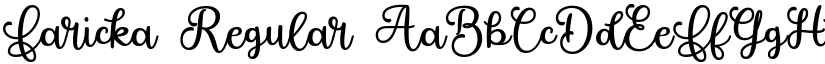 Faricka Regular font