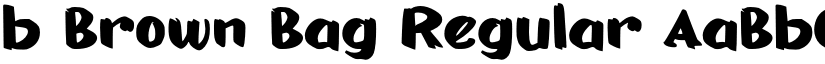 b Brown Bag Regular font