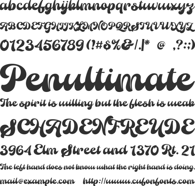 Monk Qalay font preview