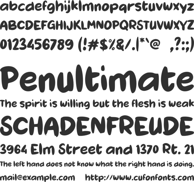b Brother Kids font preview