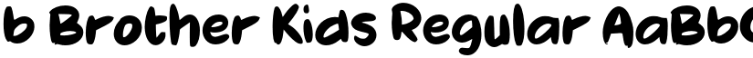 b Brother Kids Regular font