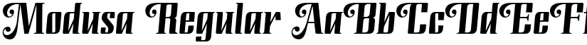 Modusa Regular font