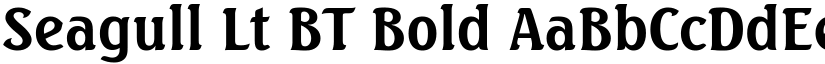 Seagull Lt BT Bold font