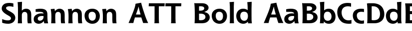 Shannon ATT Bold font