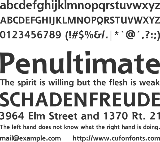 Shannon ATT font preview