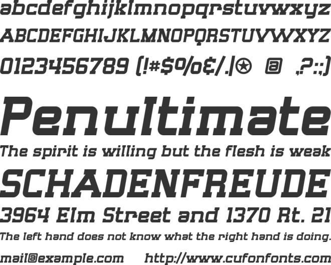 SF Big Whiskey font preview