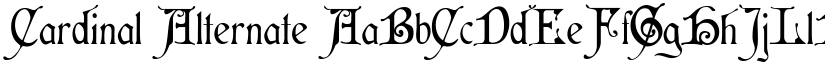 Cardinal Alternate font