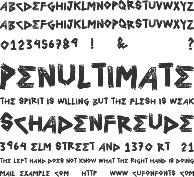 vtks urticaria font preview