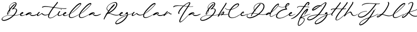Beautiella Regular font
