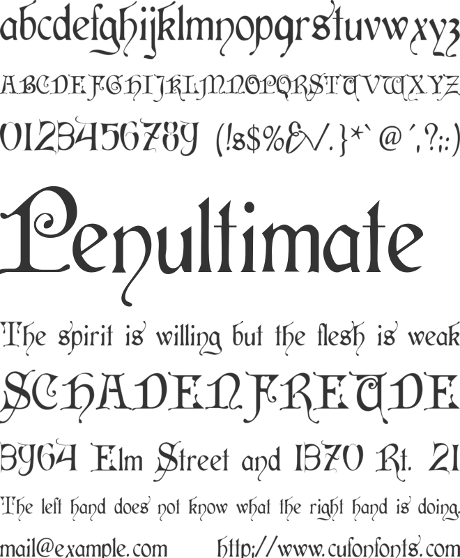 Cardinal font preview