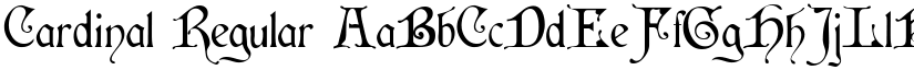 Cardinal Regular font