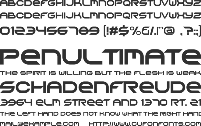 GRAND GALAXY font preview